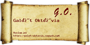 Galát Oktávia névjegykártya